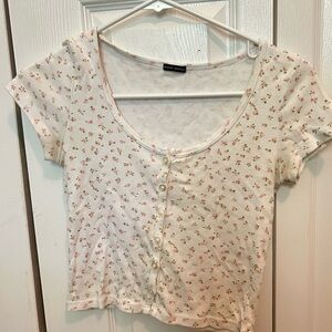 Ditzy floral Brandy Melville zelly top